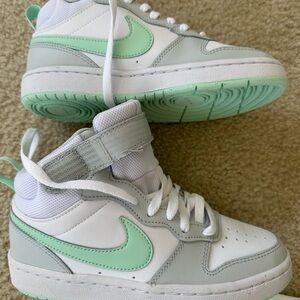Nike Kids' Borough Mid 2 Sneakers in Mint